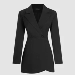 NYE Blazer Mini Dress in Black