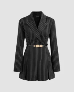 Blazer Mini Dress With Belt