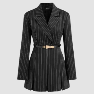 Blazer Mini Dress With Belt