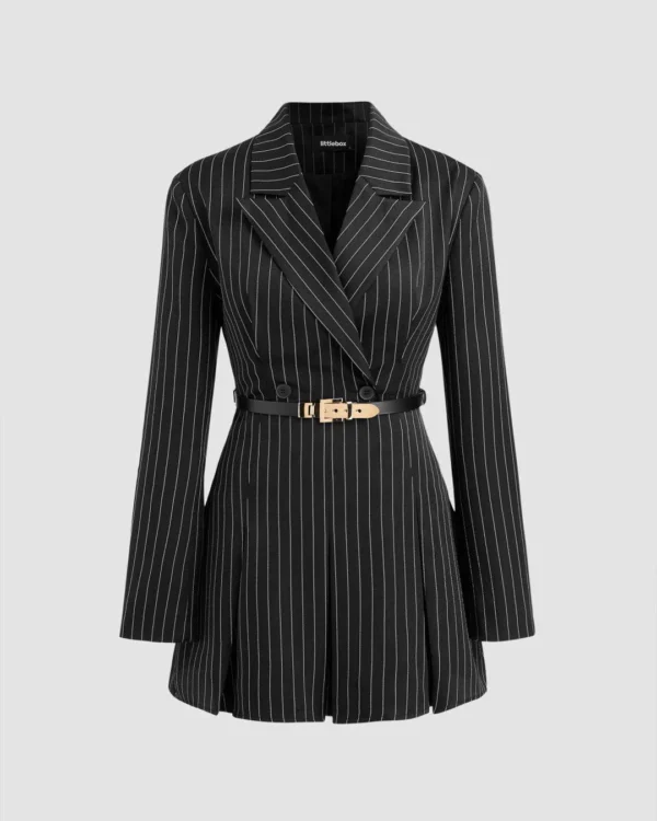 Blazer Mini Dress With Belt