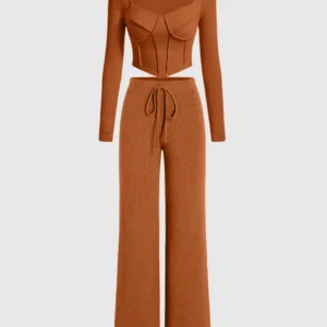 Burnt Orange Coord Set