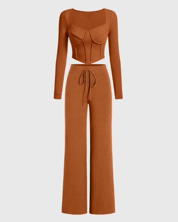 Burnt Orange Coord Set