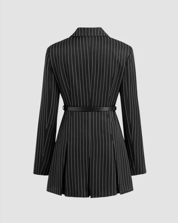 Blazer Mini Dress With Belt - Image 2