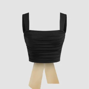 Back Bow Tie Crop Top