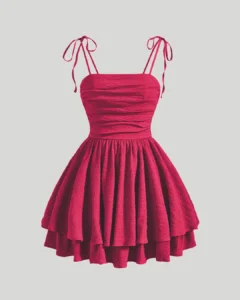 Ruched Cami Dress In Pink